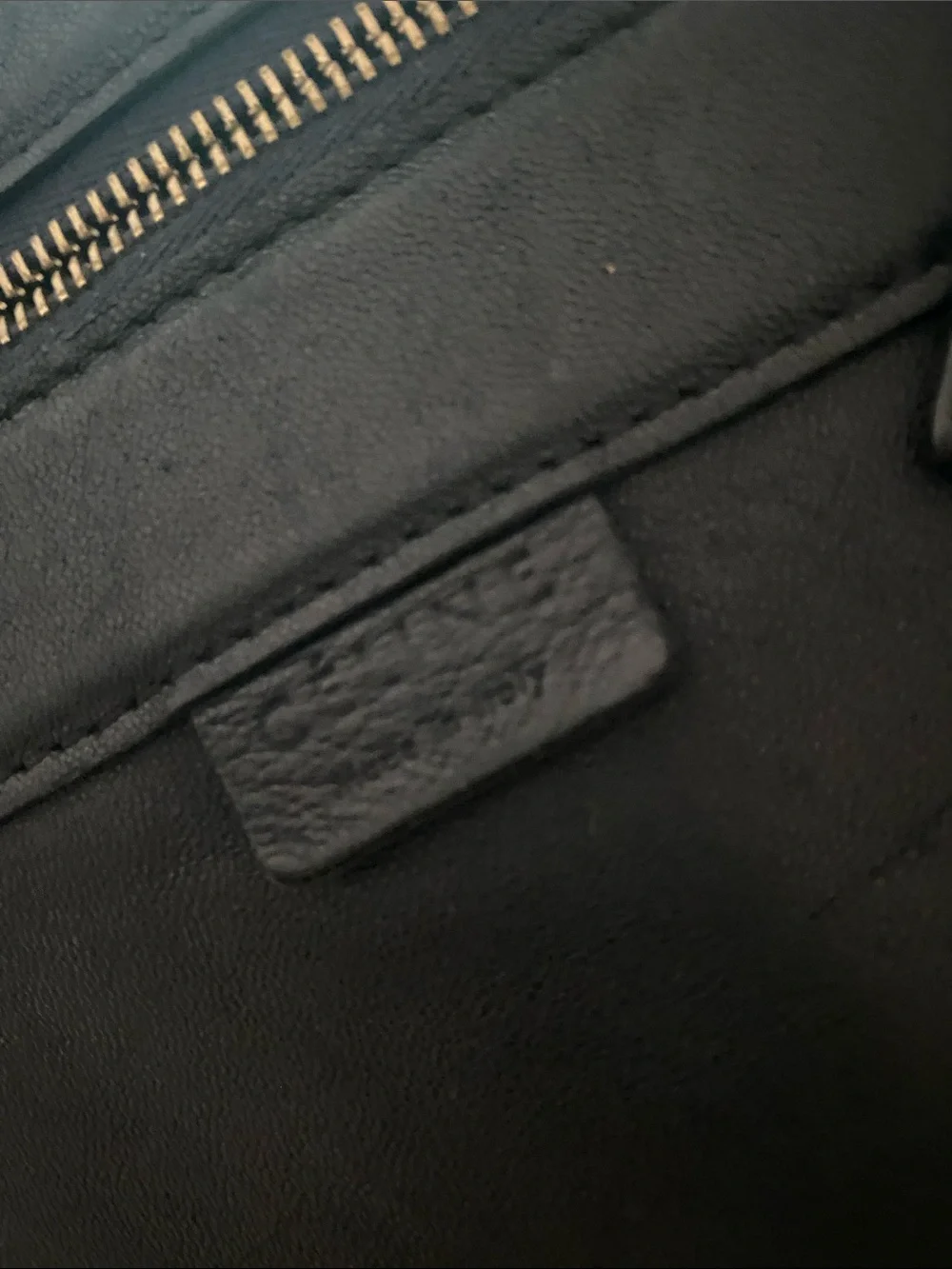 Celine Black Leather Tote Bag